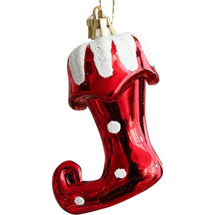 Plastic Christmas balls, Christmas tree decorations, Christmas balls, Christmas tree decorations, Christmas tree decorations (boots).