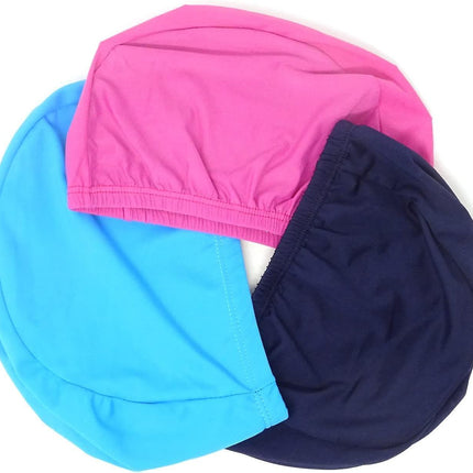 3PCS Solid Color Swim Cap Swimming Cap Swimming Hat for Teenager and Adult(not for Long Hair).