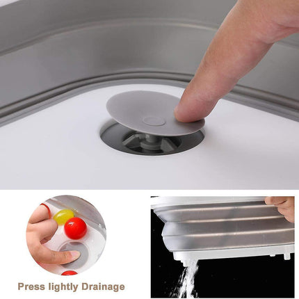 Camping Bowl 3-in-1 Portable Chopping Board Kitchen Board Drain Basket Foldable Bowl Washing Bowl.