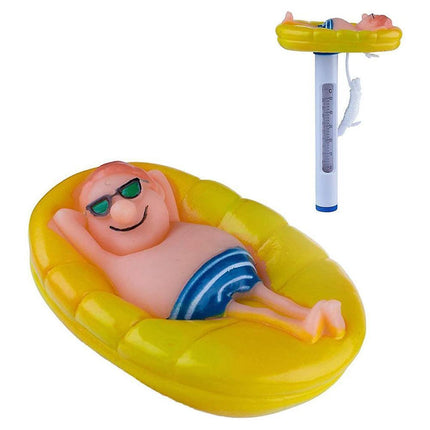 Funny Cartoon Floating Pool Thermometer for Outdoor Indoor Swimming Pools Spa Pond.