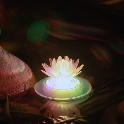 Pool floating light waterproof pool floating pond light lotus solar light for swimming pool pond garden decoration,garden pool light for garden.