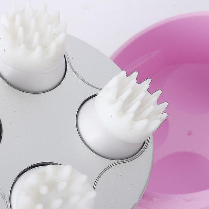 Pet Head Massager, Soft Silicone Brush Head, Gentle Massage, Usb Charging, Electric Pet Massager 1pcs-white.