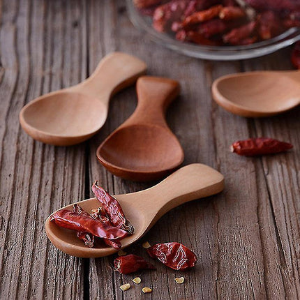 10pcs Mini Kitchen Small Wooden Spoon Coffee Kitchen Accessories.
