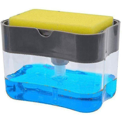 Soap Dispenser Set, Sink Organizer, Pump Soap Dispenser With Sponge Holder, Detergent Dispenser, Kitchen Utensil Holder For The Kitchen.
