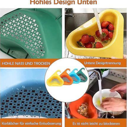 4 Pack Triangular Sink Strainer Basket, Multifunctional Hanging Filter Basket For Kitchen.