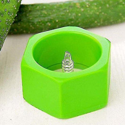 2pcs Creative Kitchen Gadget Spiral Cucumber Slicer Nut Shape Vegetable Cutter.
