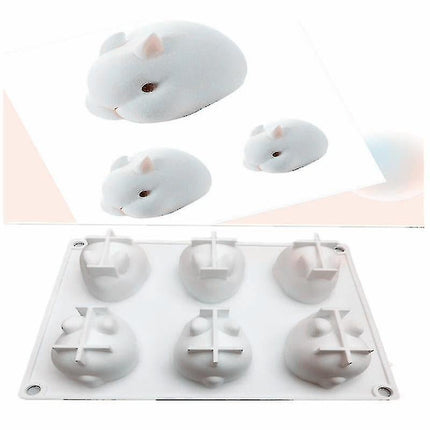 3d Cake Decorating Silicone Molds Rabbit Shape Dessert Cake Mold Baking Silicone Molds Kitchen Tool.
