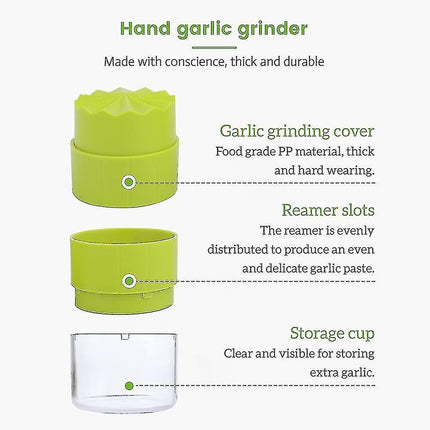 Manual Garlic Crusher, Garlic Twist Crusher Press, Plastic Garlic Press, Crusher Garlic, Practical Kitchen Tool.