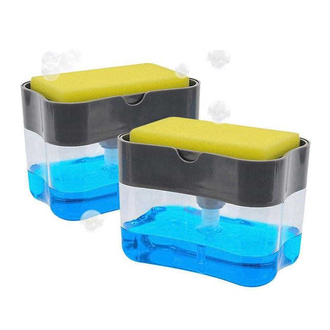 Soap Dispenser Pump With Sponge Manual Press To Clean Liquid Dispenser Container Manual Press Soap Storage Kitchen Tool.