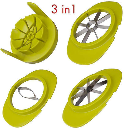Easy Kitchen Tool 4-in-1 Fruit Mango Peeler Splitter Pitter Remover Apple Pear Corer Cutter Tomato Slicer.