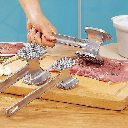 1pcs Stainless Steel Useful Loose Meat Tenderizers Meat Hammer For Steak Knock-sided For Steak Pork Pounders Kitchen Tools.