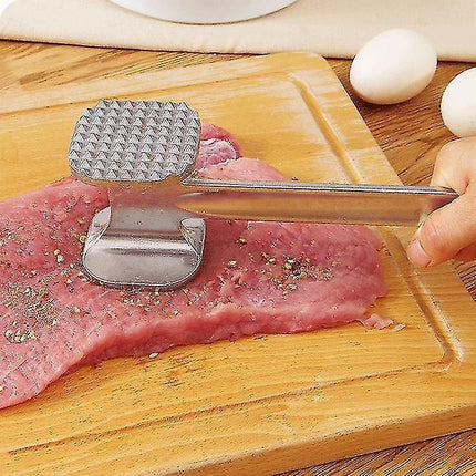 1pcs Stainless Steel Useful Loose Meat Tenderizers Meat Hammer For Steak Knock-sided For Steak Pork Pounders Kitchen Tools.