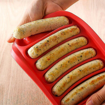 Silicone Sausage Maker Mold Diy Silicone Handmade Hamburger Hot Dog Mold Reusable Kitchen Accessories Gadget For Cake Baking Pie.