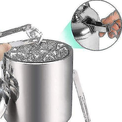 Ice Bucket Ice Bucket Champagne Cooler Ice Cube Container With Tongs And Lid.