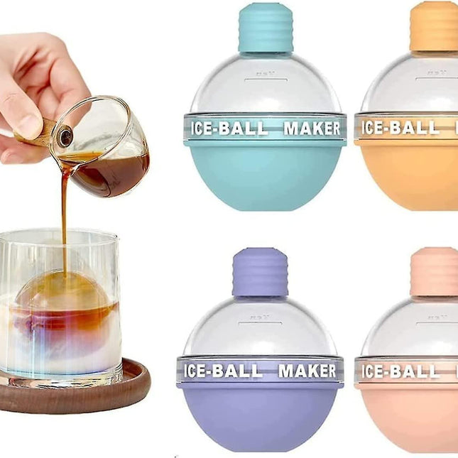 Summer New Creative Light Bulbs Ice Molds,silicone Ice Cube Molds,ice Ball Maker, Whiskey Ice Mold,2.5 Inches Sphere Ice Mold For Whiskey And Cocktail.