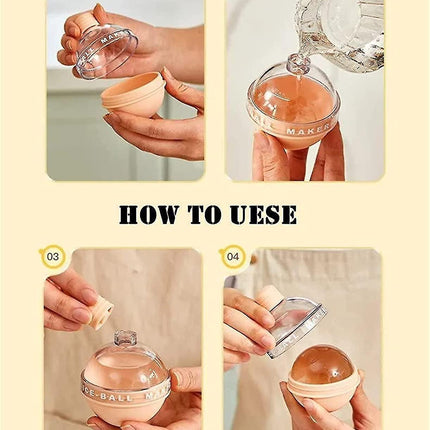 Summer New Creative Light Bulbs Ice Molds,silicone Ice Cube Molds,ice Ball Maker, Whiskey Ice Mold,2.5 Inches Sphere Ice Mold For Whiskey And Cocktail.