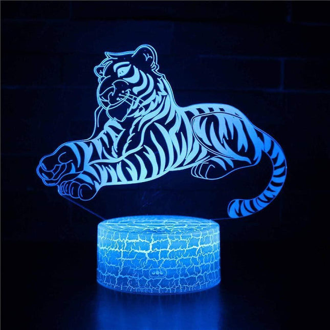 3D Light Lamps Tiger 3D Illusion lamp led Night Light Optical Illusion Lights Night lamp Adults led Lights for babies Girls Boys.