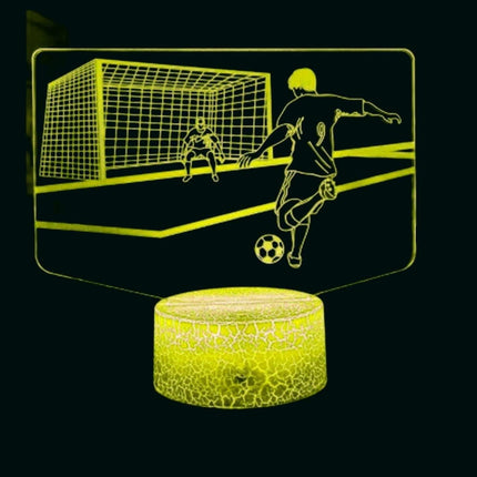 3D Football Soccer Night Light Table Desk Optical Illusion Lamps 16 Color Changing Lights LED Table Lamp Xmas Home Love Birthday babies babies Gift.