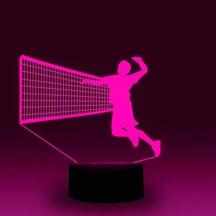 3D Volleyball Night Light Table Desk Optical Illusion Lamps 7 Color Changing Lights LED Table Lamp Xmas Home Love Birthday babies babies Decor Gift.