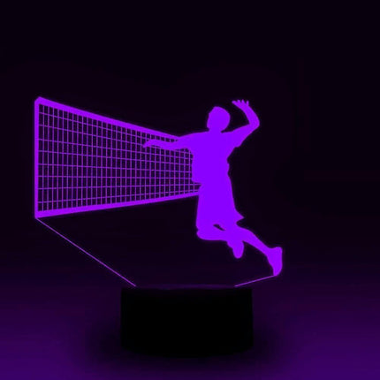 3D Volleyball Night Light Table Desk Optical Illusion Lamps 7 Color Changing Lights LED Table Lamp Xmas Home Love Birthday babies babies Decor Gift.