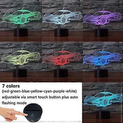 3D Optical Illusion Lamp LED Night Light Optical Illusion Night Light 16 Colors Touch Night Lamp for Bedroom Art Deco.