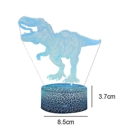 Dinosaur series colorful 3D night light creative gift table lamp.