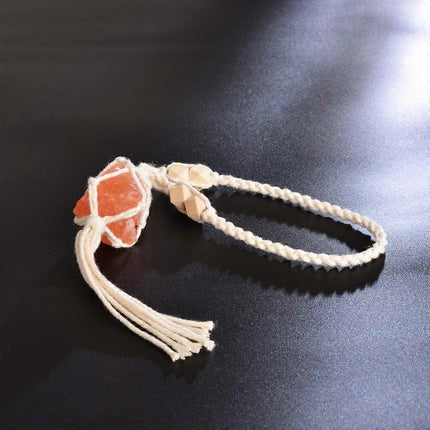 Himalayan Stone Healing Crystals Feng Shui Hanging Ornament Car Ornament Meditation Hanging Ornament Window Ornament.