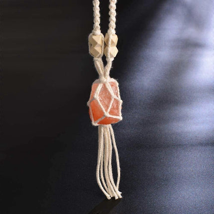Himalayan Stone Healing Crystals Feng Shui Hanging Ornament Car Ornament Meditation Hanging Ornament Window Ornament.