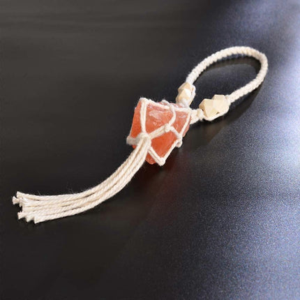 Himalayan Stone Healing Crystals Feng Shui Hanging Ornament Car Ornament Meditation Hanging Ornament Window Ornament.