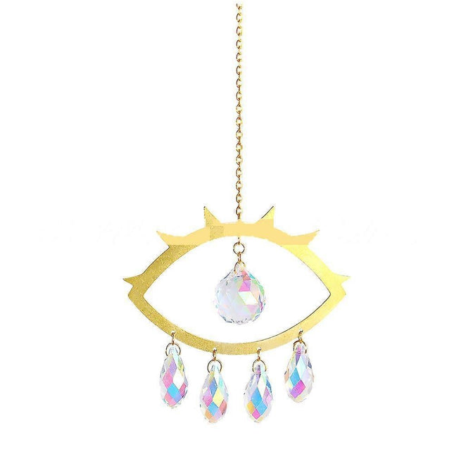 Evil Eye Suncatcher Crystal Light Catcher window curtain home decoration crystal tracery.