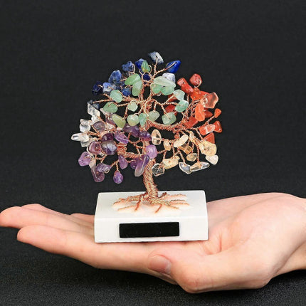 Premium quality natural chakra crystal tree with healing properties.