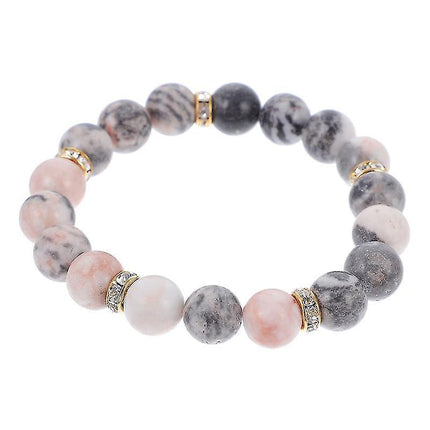 1pc Women Bohemian Style Crystal Stone Relieve Anxiety Bracelet (assorted Color).