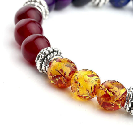 7 Chakra Crystals Gemstones Healing Beads Bracelet Women Natural Stone Yoga Reiki Balancing Mala Meditation Beaded.