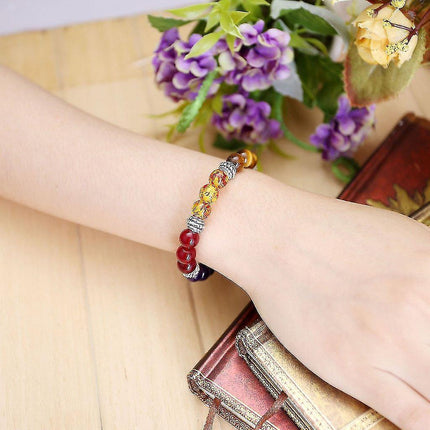 7 Chakra Crystals Gemstones Healing Beads Bracelet Women Natural Stone Yoga Reiki Balancing Mala Meditation Beaded.