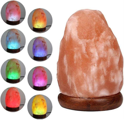 Crystal Salt Lamp Usb Natural Colorful Color Changing Warm White Led Mineral Salt Lamp Night Light.