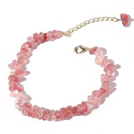 Healing Crystal Stone Beads Stretch Bracelets Crystal Bracelet Natural Gemstones Round Beads Energy Power Crystal Chakra Reiki Healing Elastic Stretch.