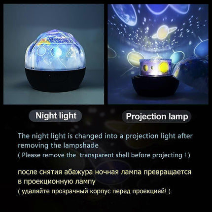 Starry Night Light, Planetary Projector Earth Universe LED Light Colorful Starry Sky babies babies Christmas Gifts.