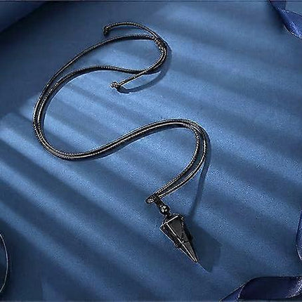 Crystal Necklace for Men Women Healing Crystal Stone Bar Pendant Necklace Adjustable Rope Necklace Natural Gemstone Necklace Jewelry.