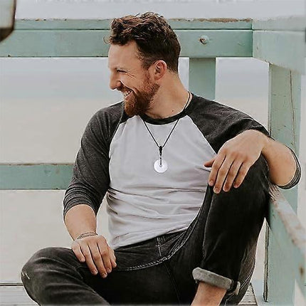 Crystal Necklace for Men Women Healing Crystal Stone Bar Pendant Necklace Adjustable Rope Necklace Natural Gemstone Necklace Jewelry.