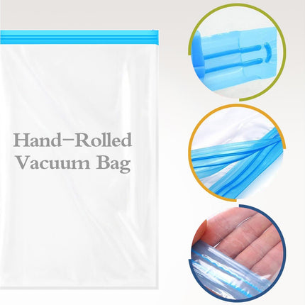 10Travel Compression Bags, Travel Essentials Vacuum Packing Space Saver Bags for Cruise Travel Accessories (10-Travel).