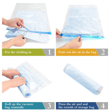 10Travel Compression Bags, Travel Essentials Vacuum Packing Space Saver Bags for Cruise Travel Accessories (10-Travel).