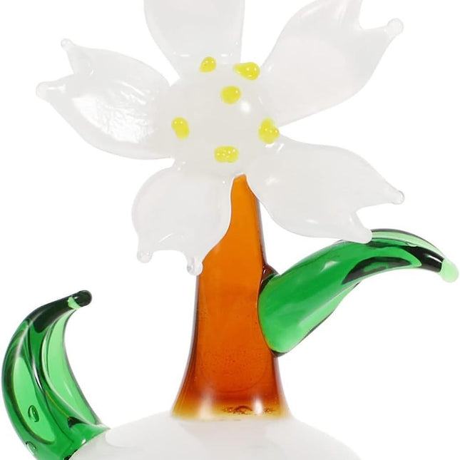 Glass Sakura Car Ornament Wedding Decoration Rose Decorations Car Interior Crystal Rose Figurines Glass Flower Figurine Crystal Art Decoration Crystal.
