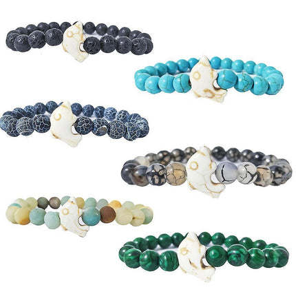 Healing Crystals Bracelet Handmade Natural Gemstones Beads Bracelet Elastic Natural Stone Yoga Beads Bracelet Bangle Gifts.