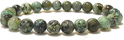Men Women 8mm Natural Stone Bead Stretch Bracelet Healing Crystal Gemstone Beaded Bracelets.