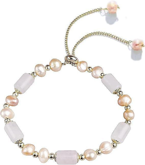 Natural Jade Pearls Bracelet Gold Wealthy Good Fortune Jade Bangle Amulet For Women, Lucky Jade Feng Shui Healing Crystal Bracelet.