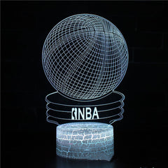 Basketball Night Light,3D Illusion Led Lamp 16 Colors Dimma.