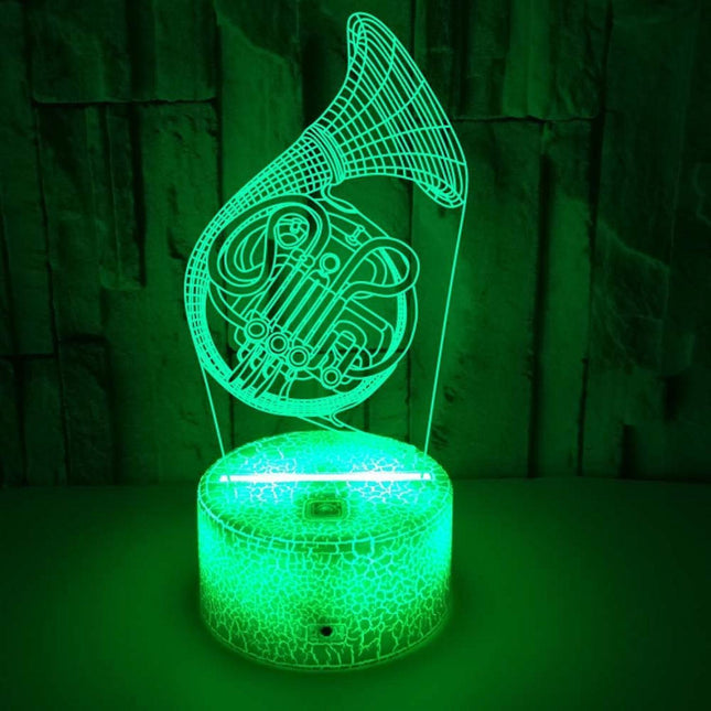 3D Lamp Illusion Night Light Dimmable 16 Color Cha.