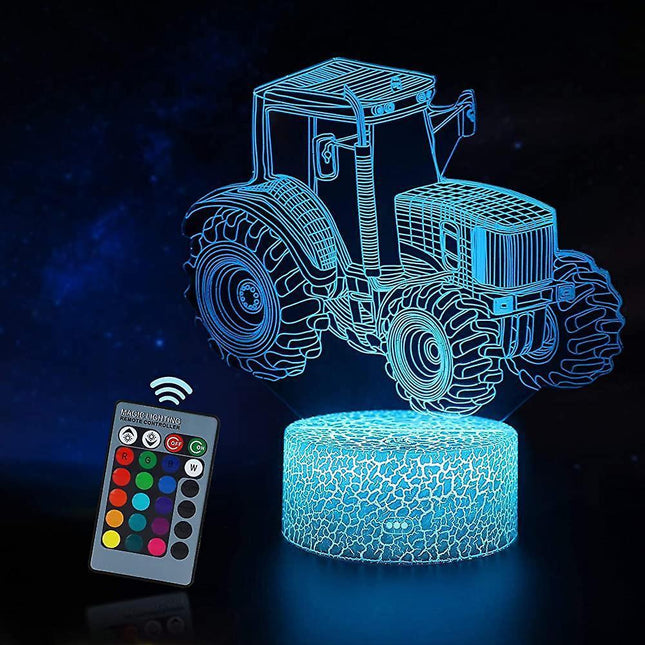 3D Led Night Light Optical Illusion Lamp With 16 Colors Change And Smart Touch.