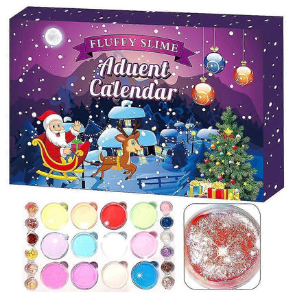 24pcs/set Crystal Clay Advent Calendar 2020 Countdown to Christmas for Babies Teens.