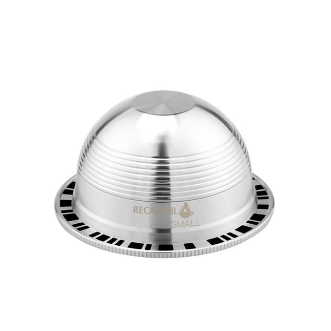 Stainless Steel Reusable Coffee Capsule Cup Filter Set for - Silver Variant Size Value silver.